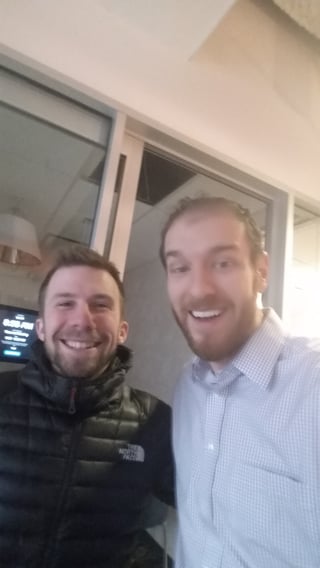 Nick Sal and Al Biedrzycki at HubSpot Headquarters